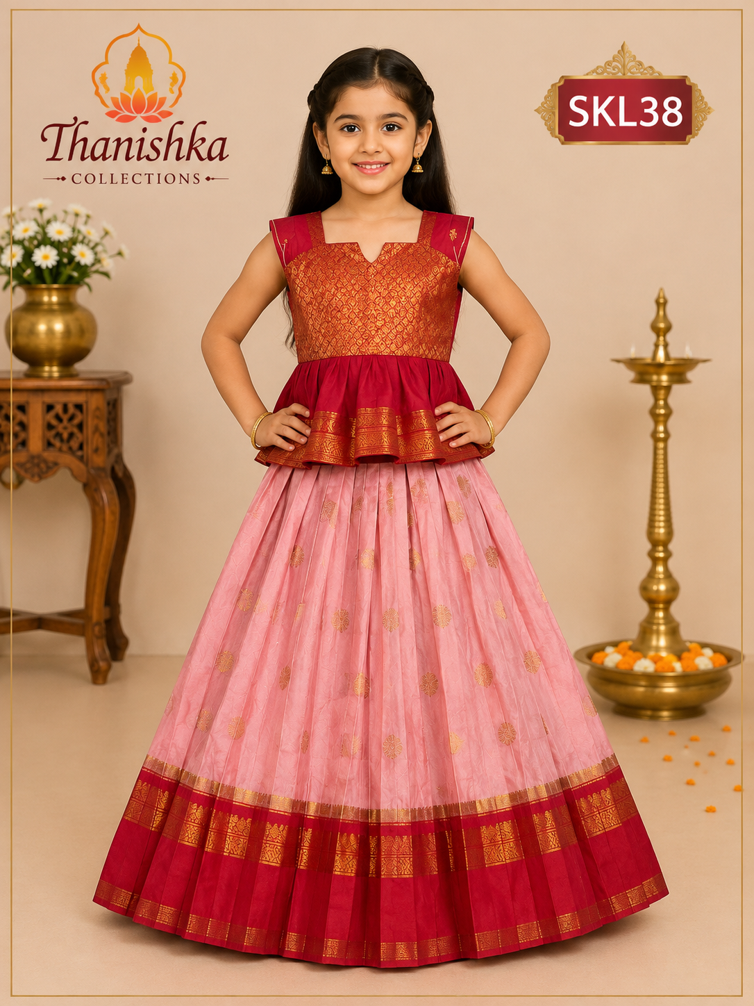 Kid’s lehenga Stitched
