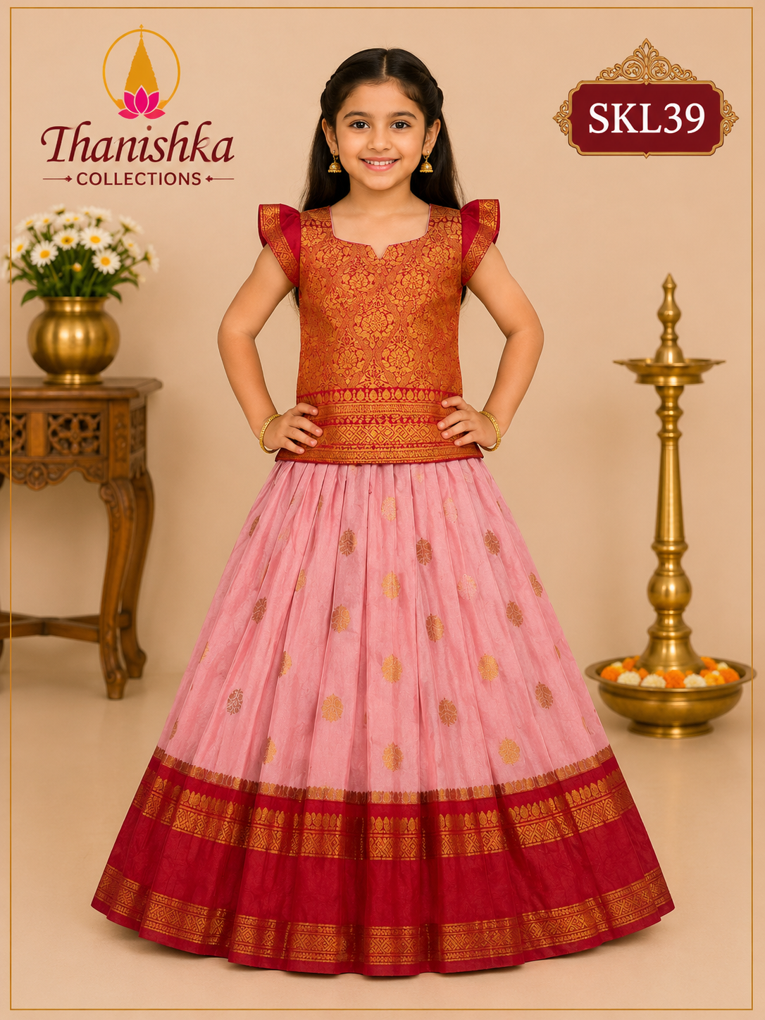 Kid’s lehenga Stitched