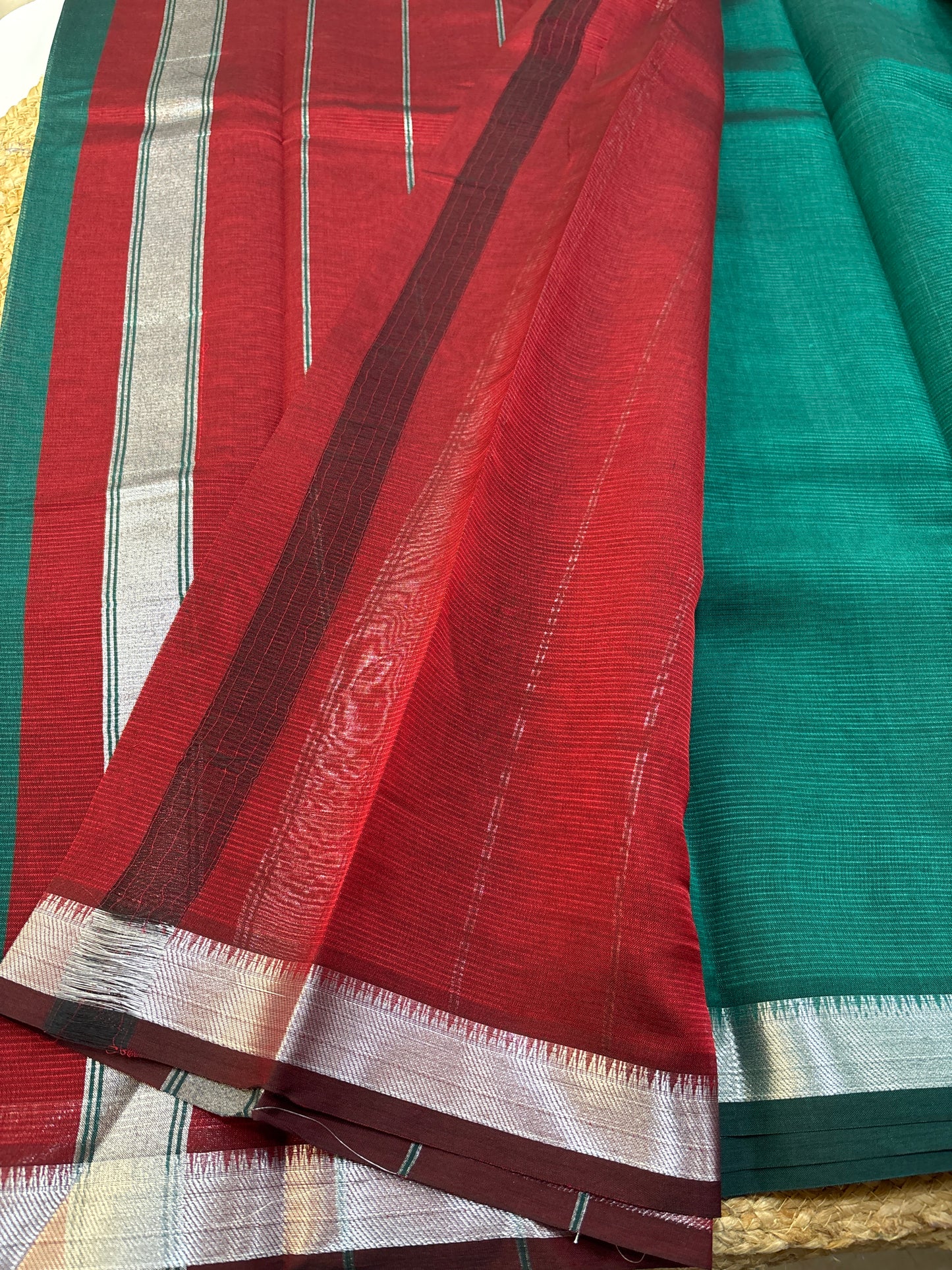 Mangalgiri Silk small border Saree