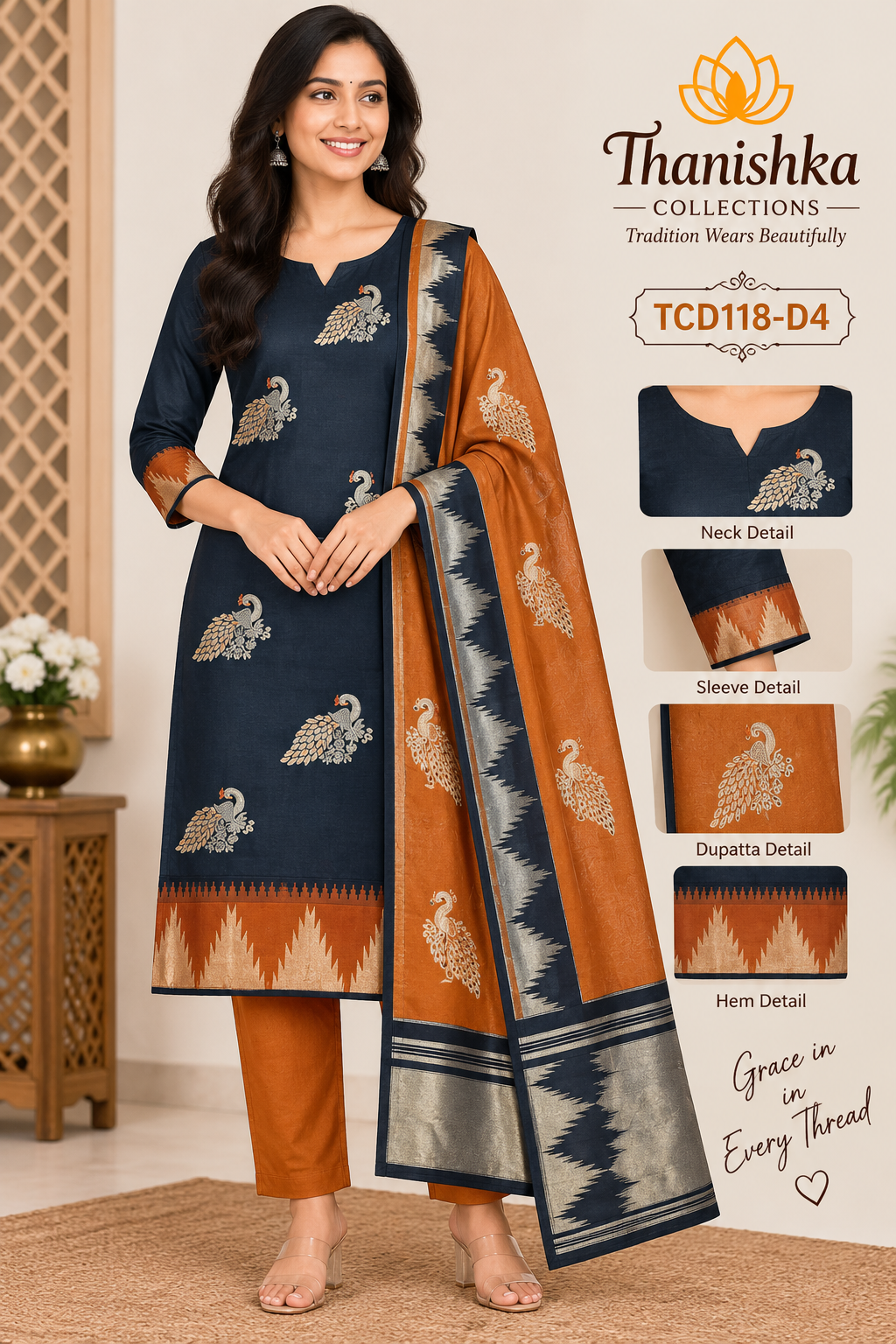 Pattu Kurti Set