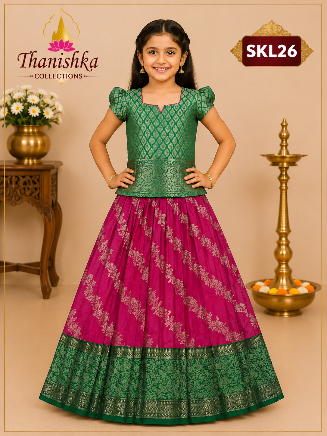 Kid’s lehenga Stitched
