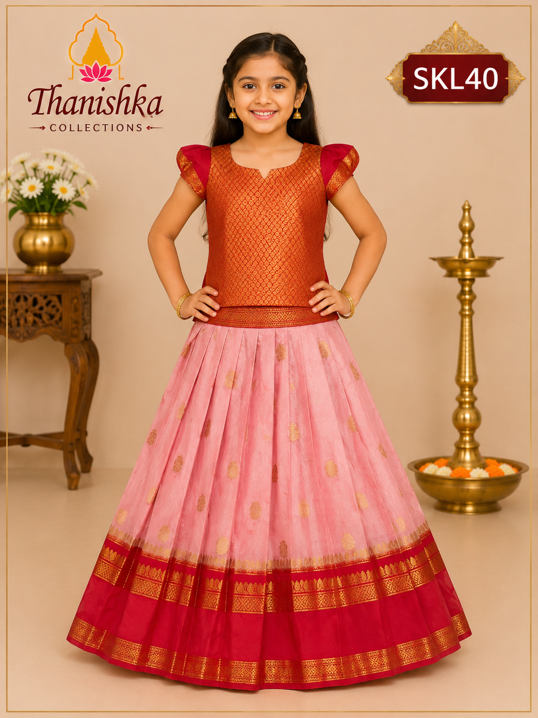 Kid’s lehenga Stitched