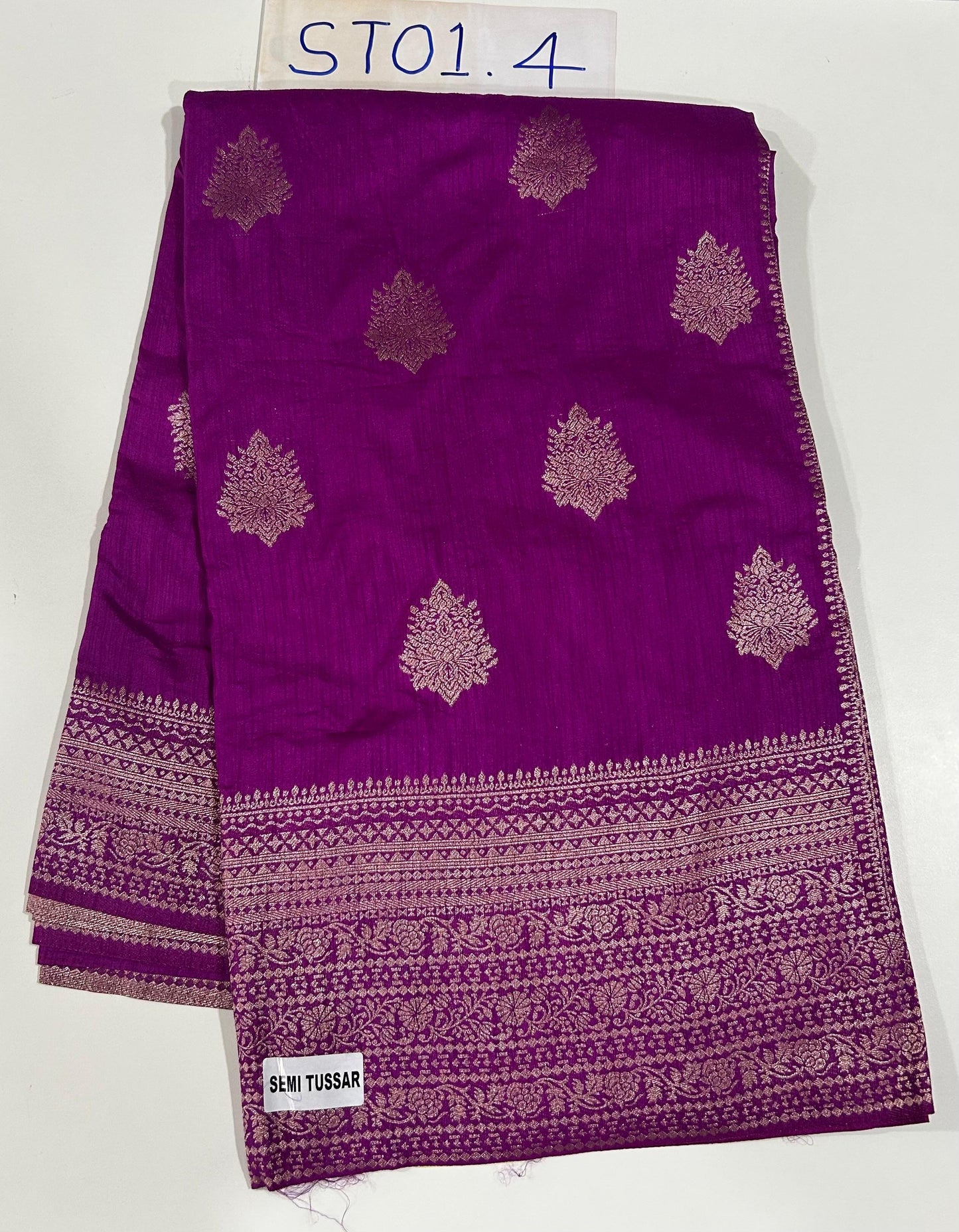 Semi Tussar Butta Design-4