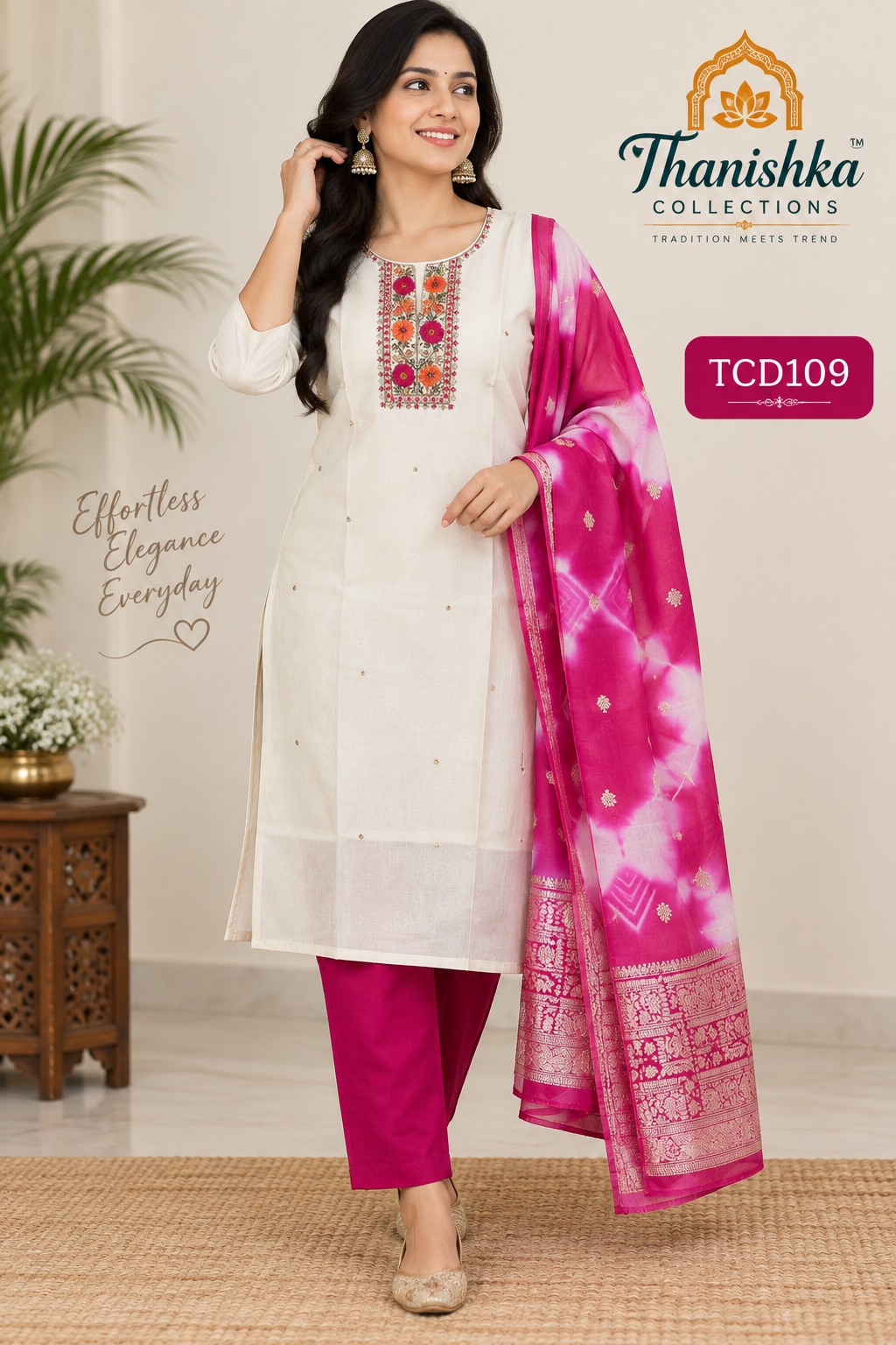 Embroidery Kurti - Vatican Silk