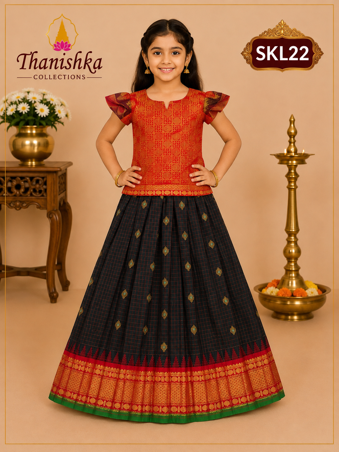 Kid’s lehenga Stitched