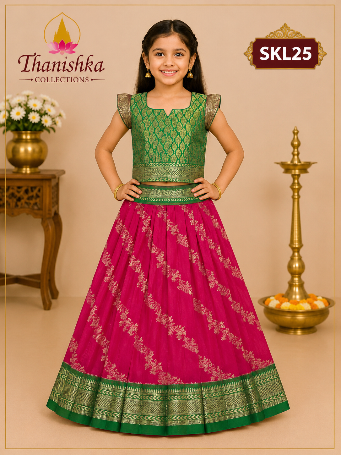 Kid’s lehenga Stitched