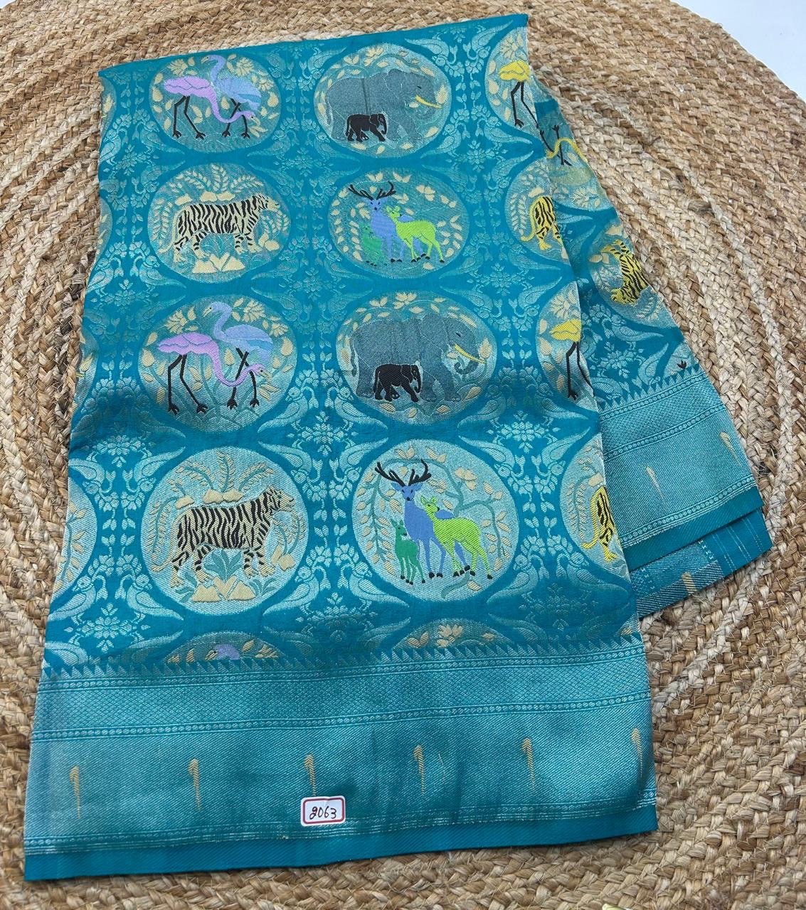 Banaras Georgette - Jungle Theme Saree