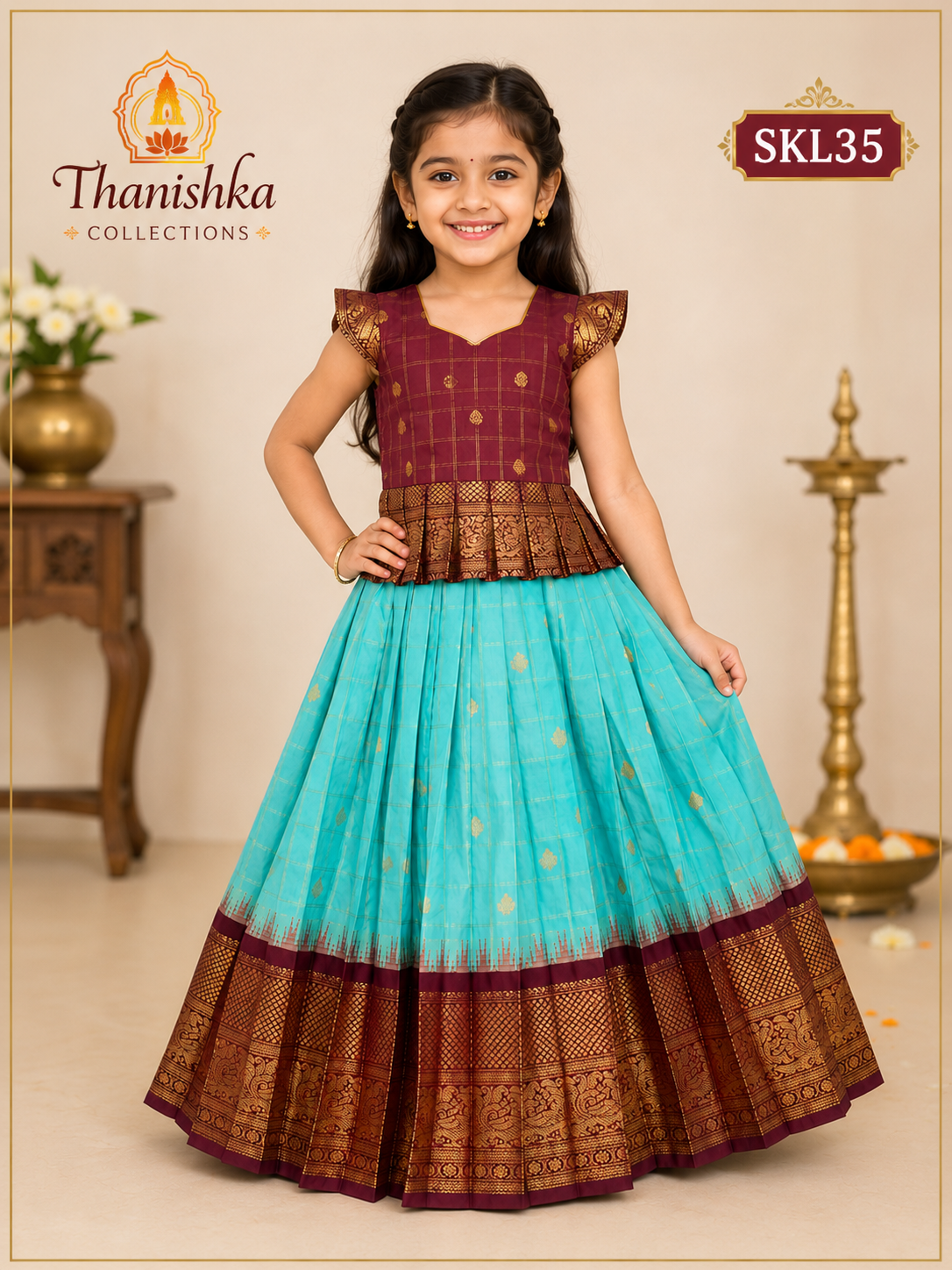 Kid’s lehenga Stitched