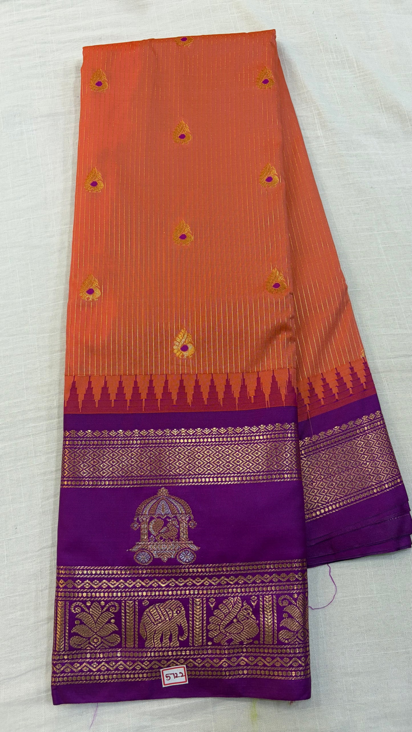 Semi Gadwal Silk Saree