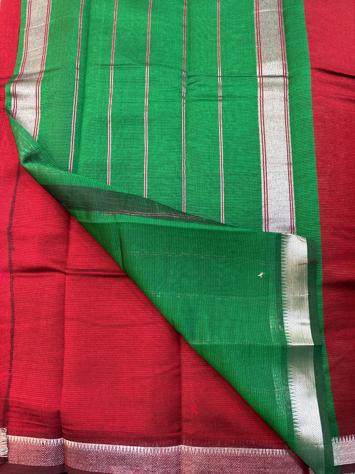 Mangalgiri Silk small border Saree