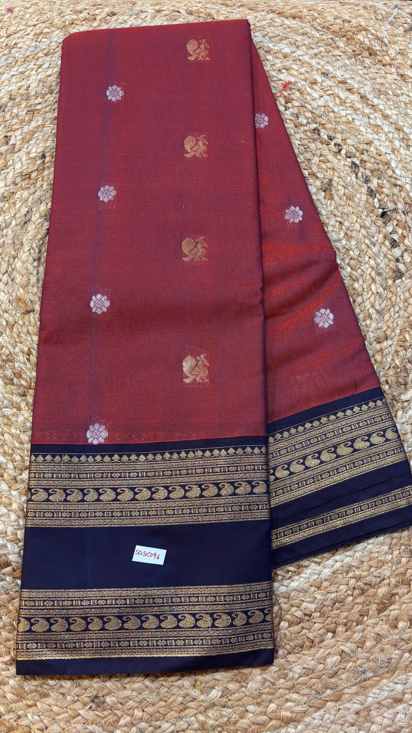 Semi Gadwal Sico Gap Border Saree