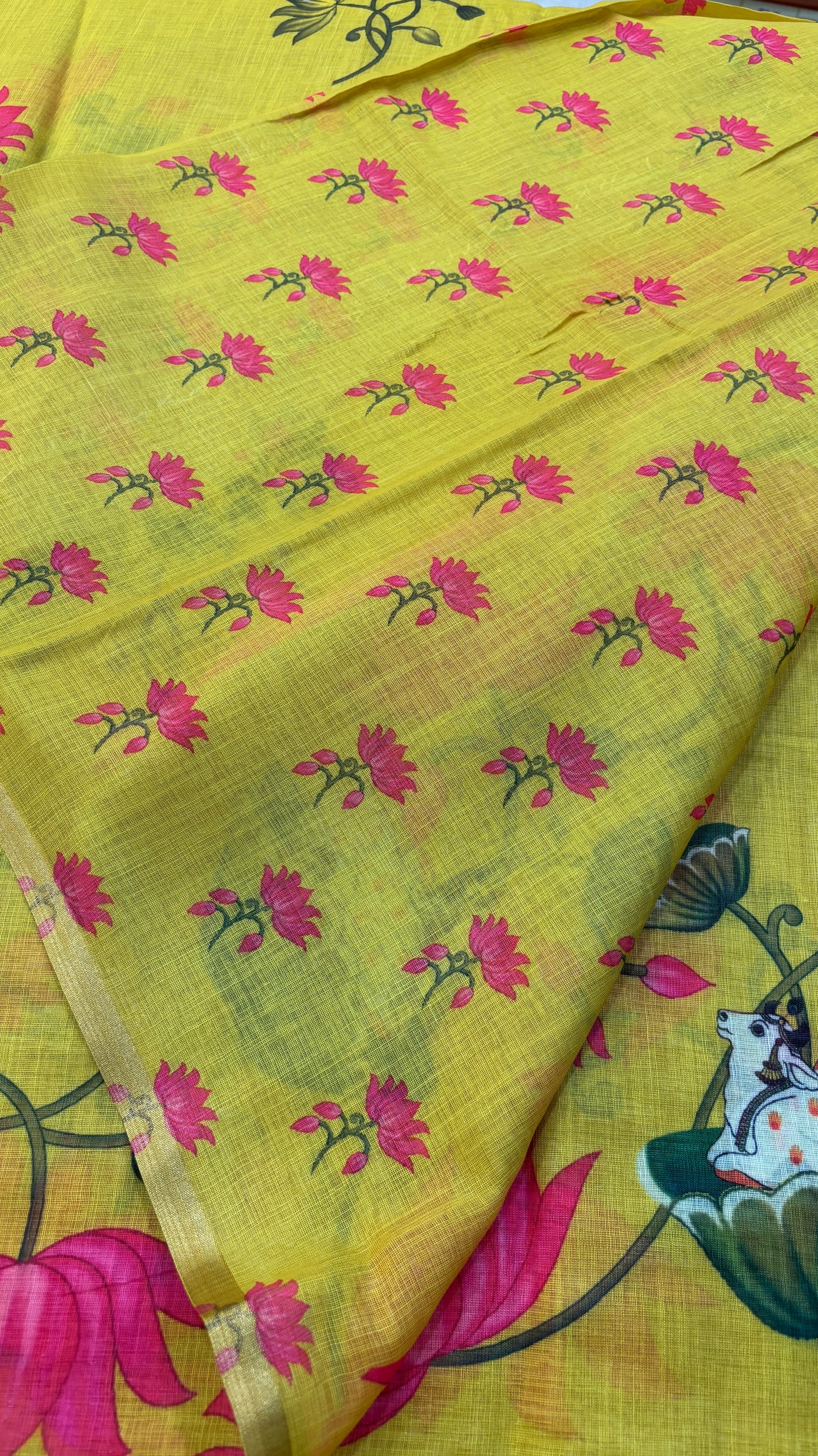 Linen Silk Saree-1