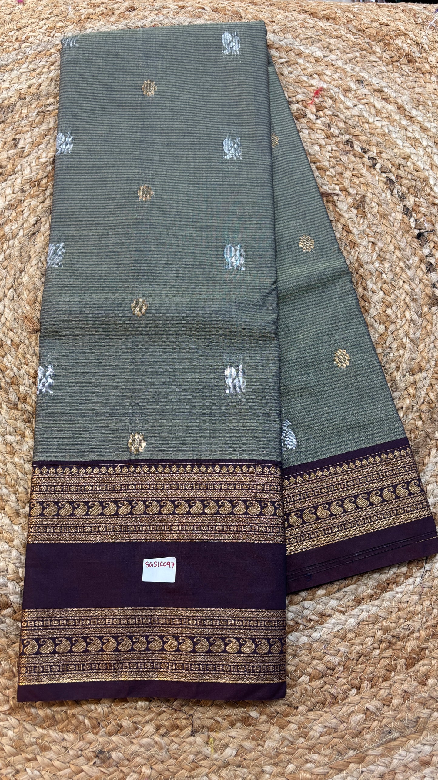 Semi Gadwal Sico Gap Border Saree