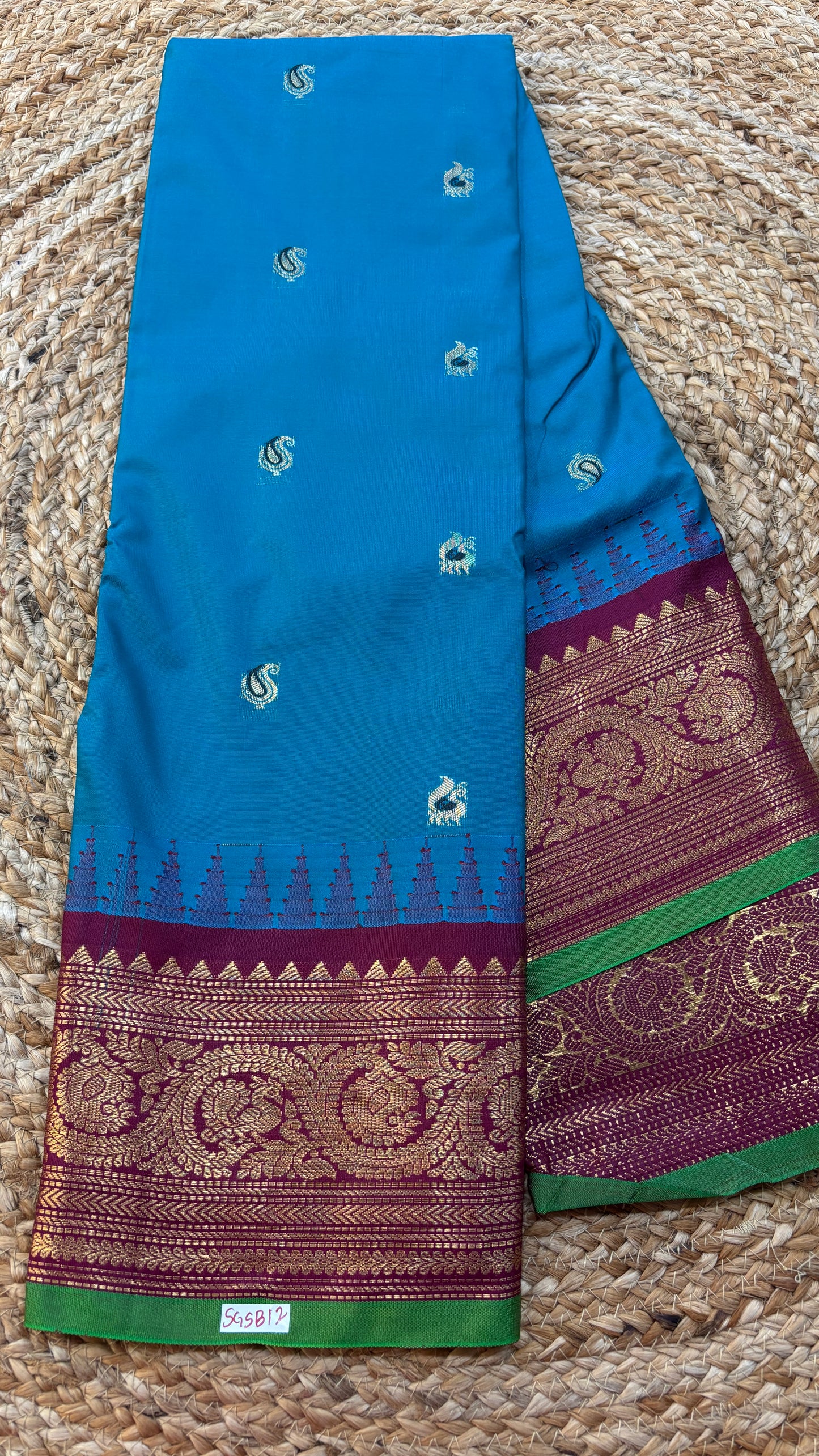 Semi Gadwal Silk Saree
