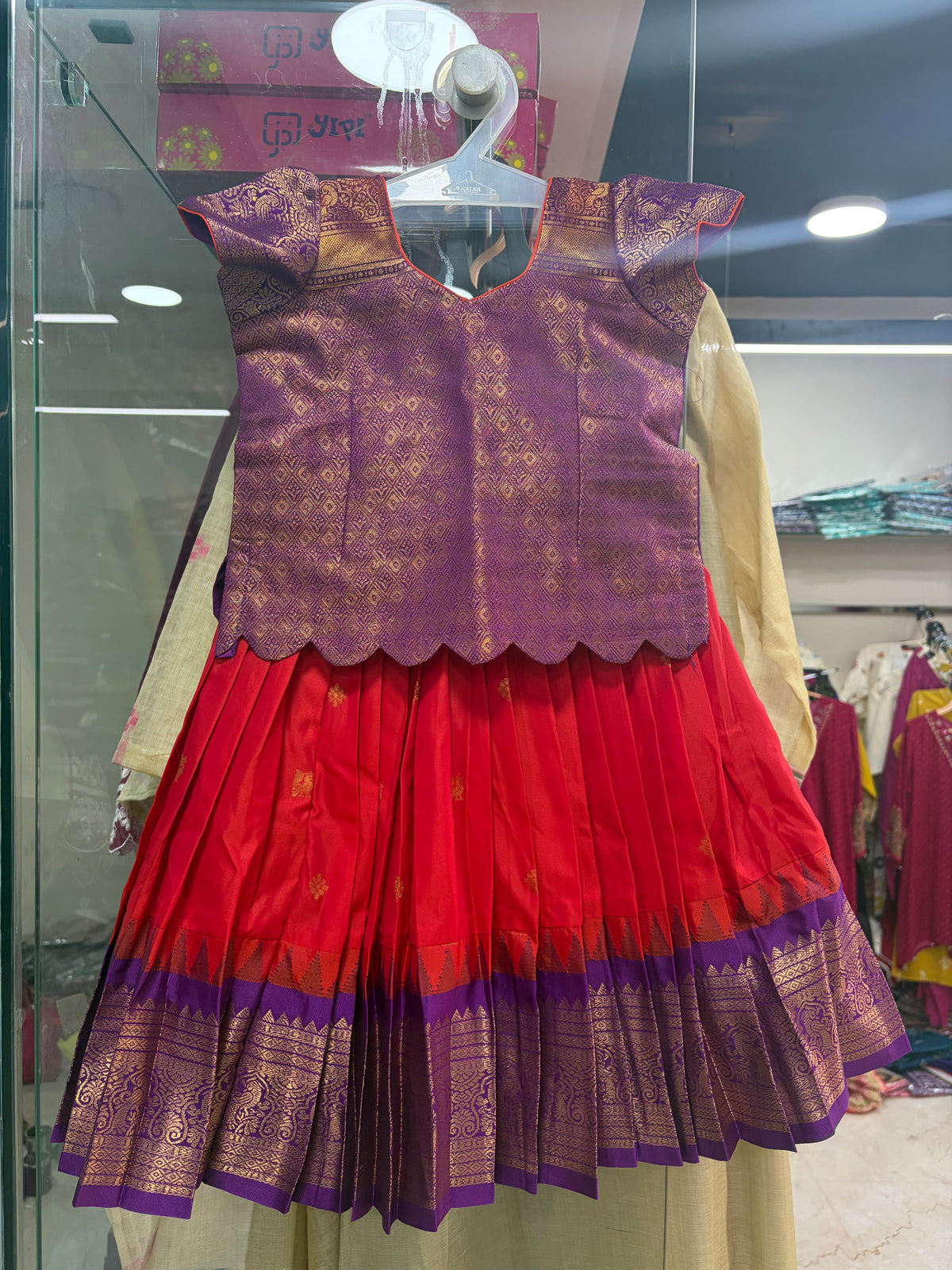 Kids Stitched Lehanga
