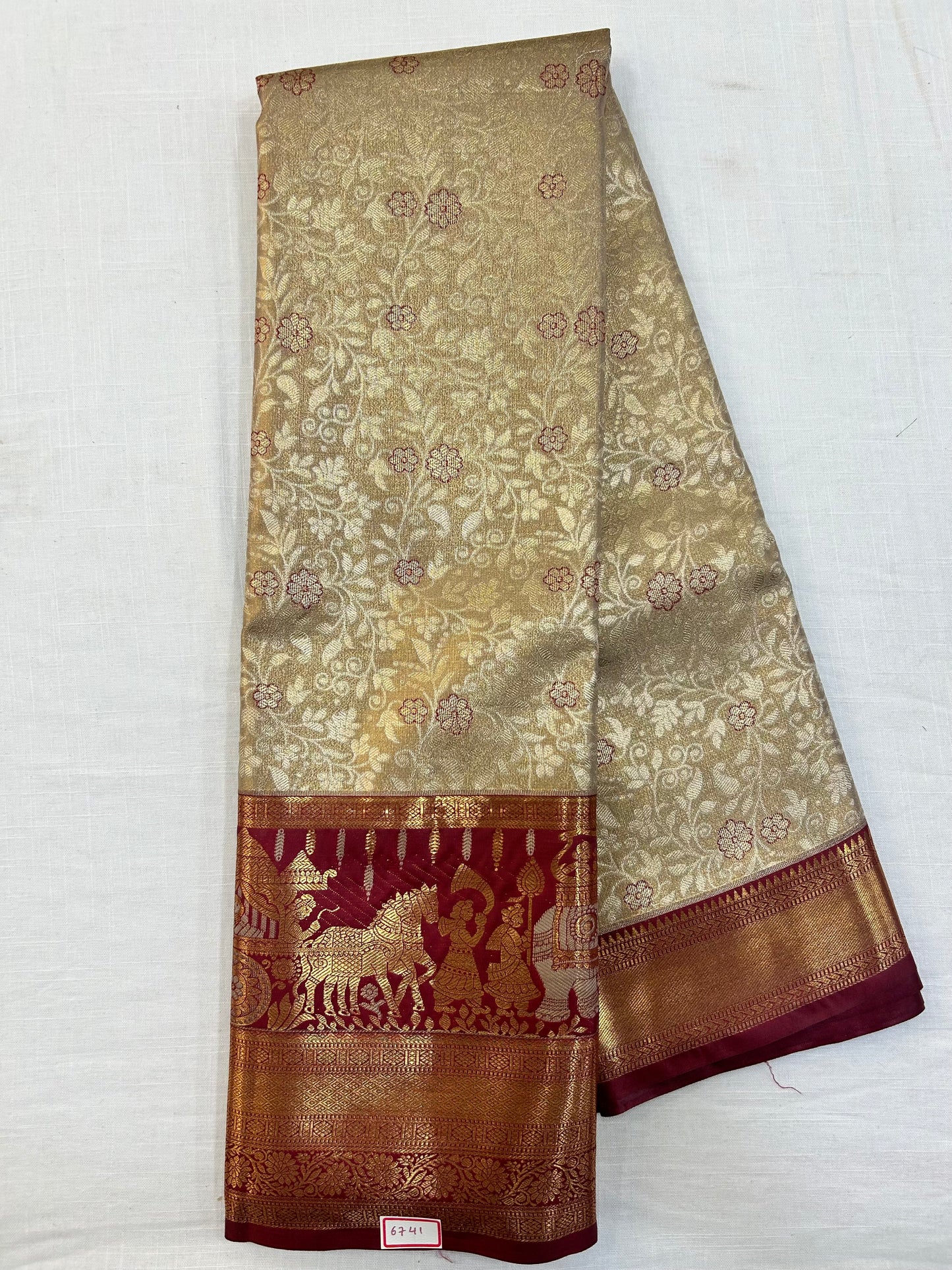 Semi Kanchi Tissue Pattu Sarees