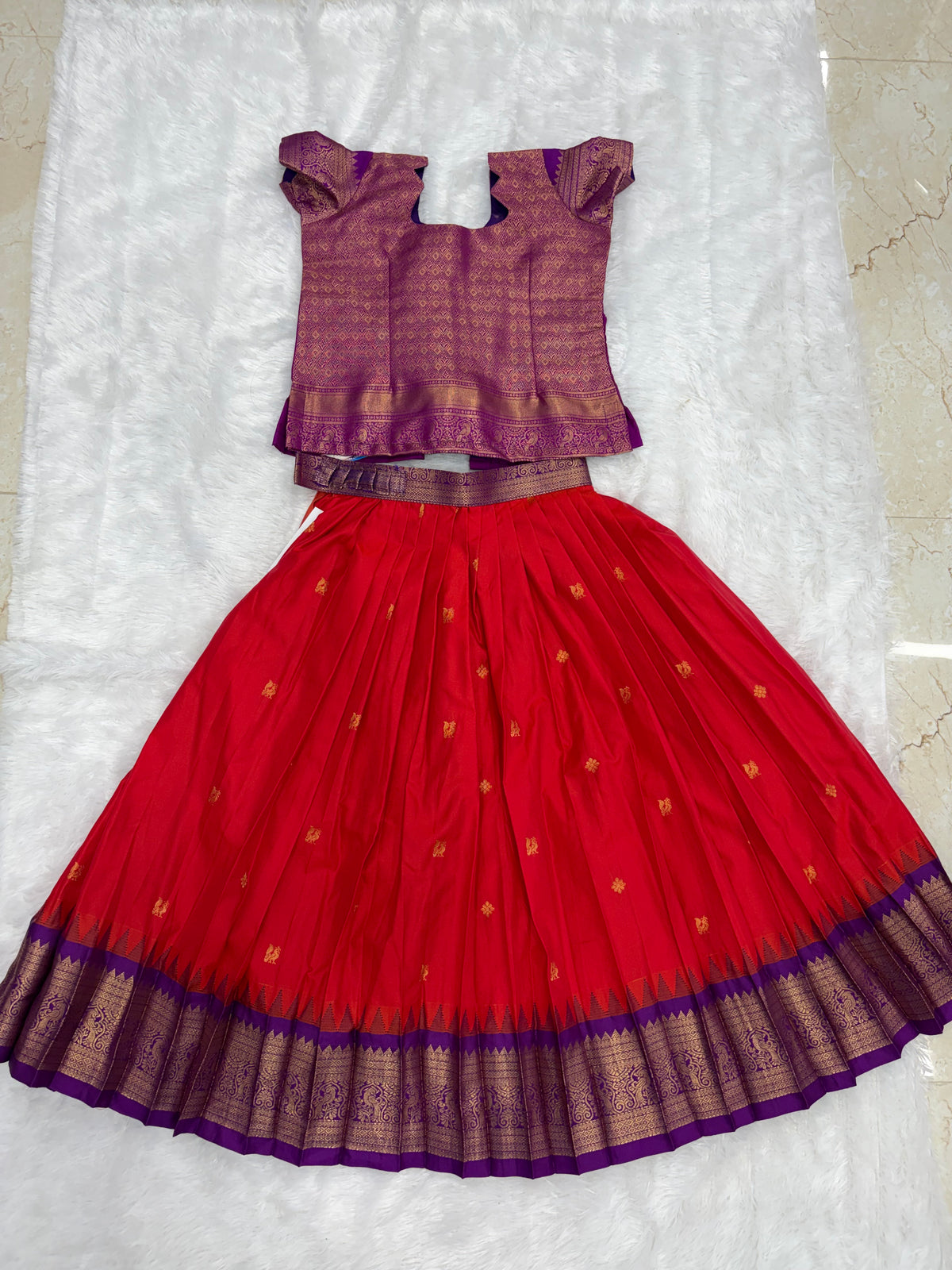 Kids Stitched Lehanga