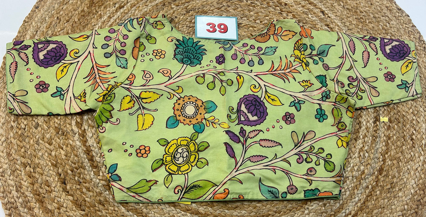 High neck ReadyMade Blouse