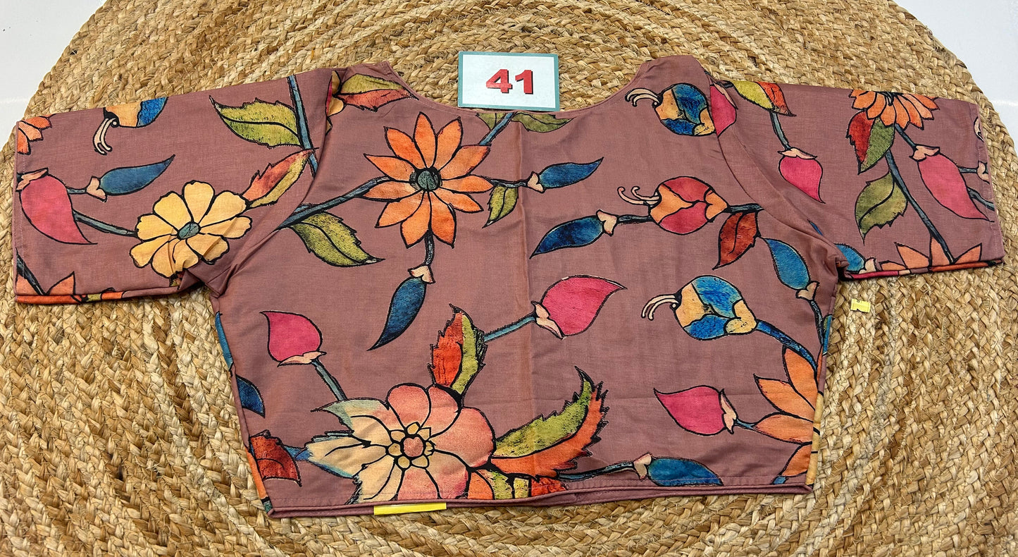 High neck ReadyMade Blouse