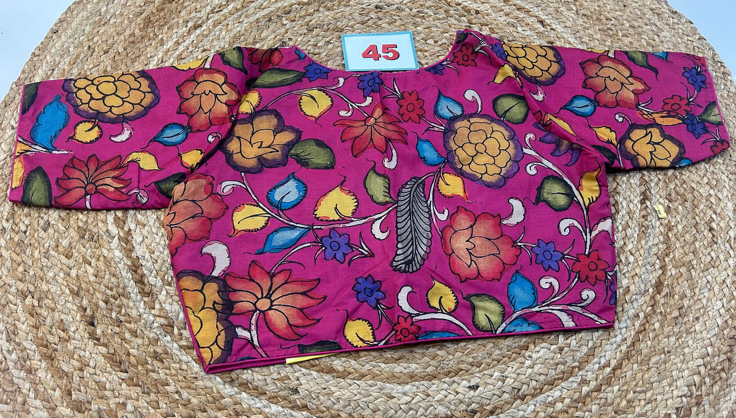 High neck ReadyMade Blouse