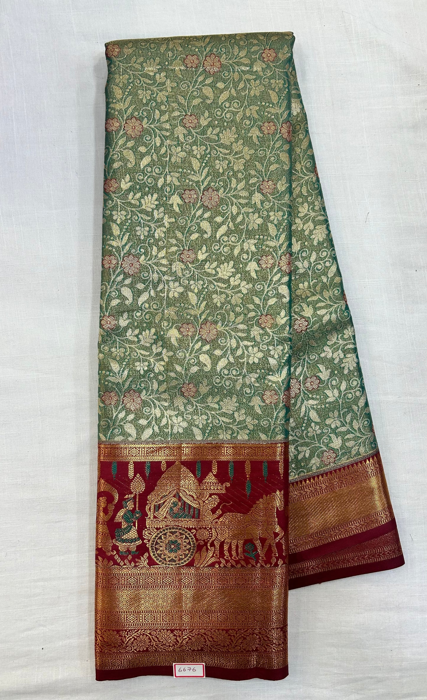 Semi Kanchi Tissue Pattu Sarees