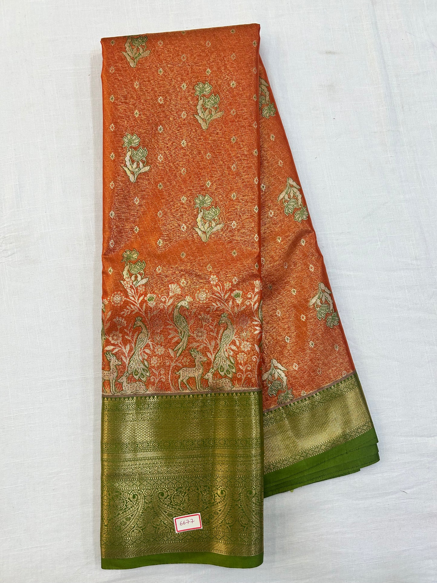 Semi Kanchi Tissue Pattu Sarees