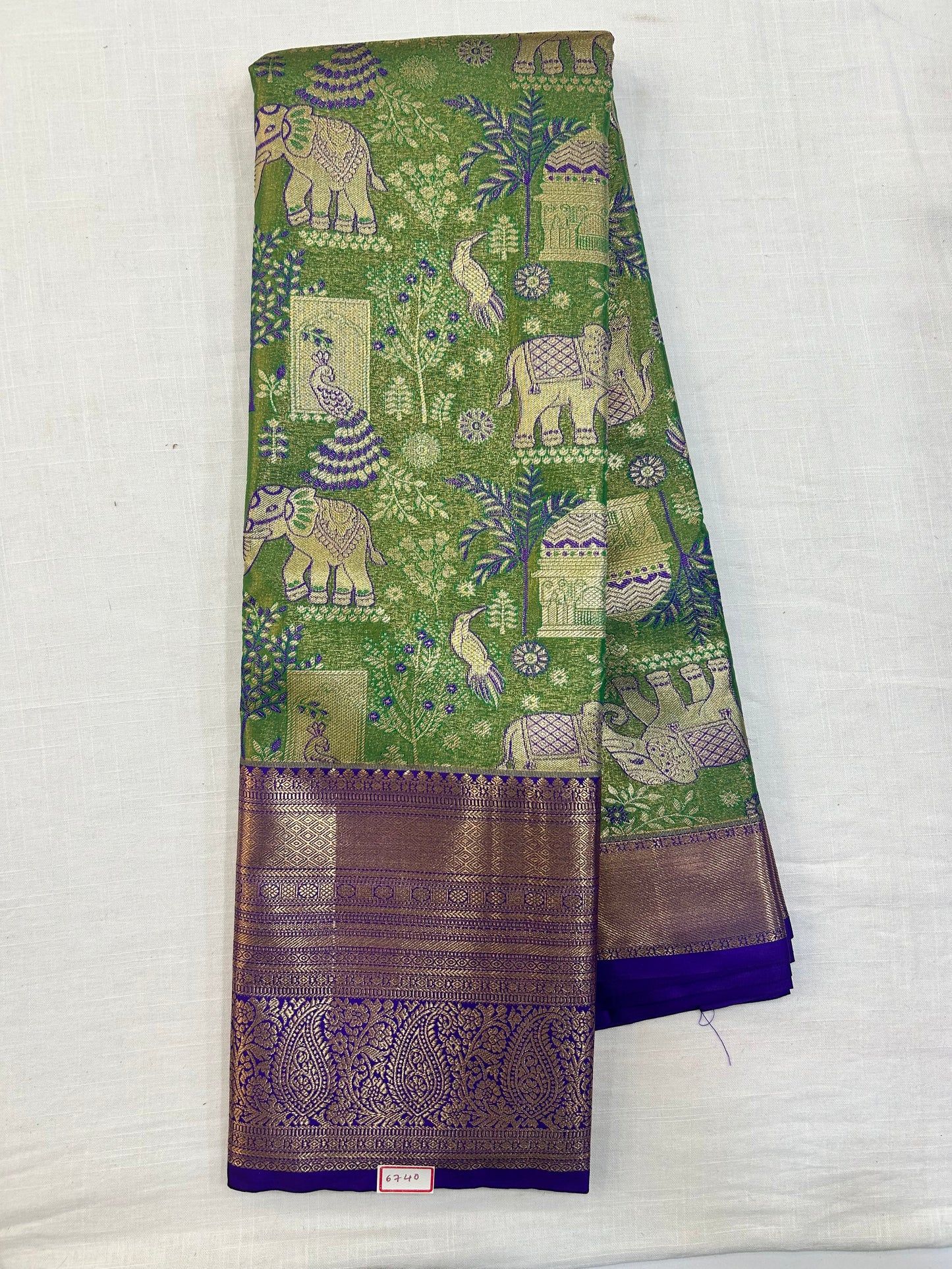 Semi Kanchi Tissue Pattu Sarees