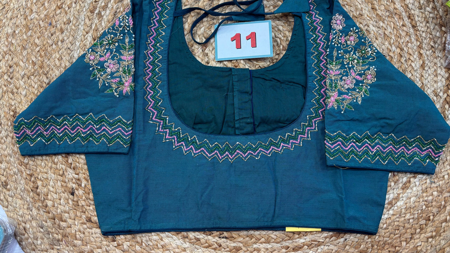 Raw Silk Maggam work blouses