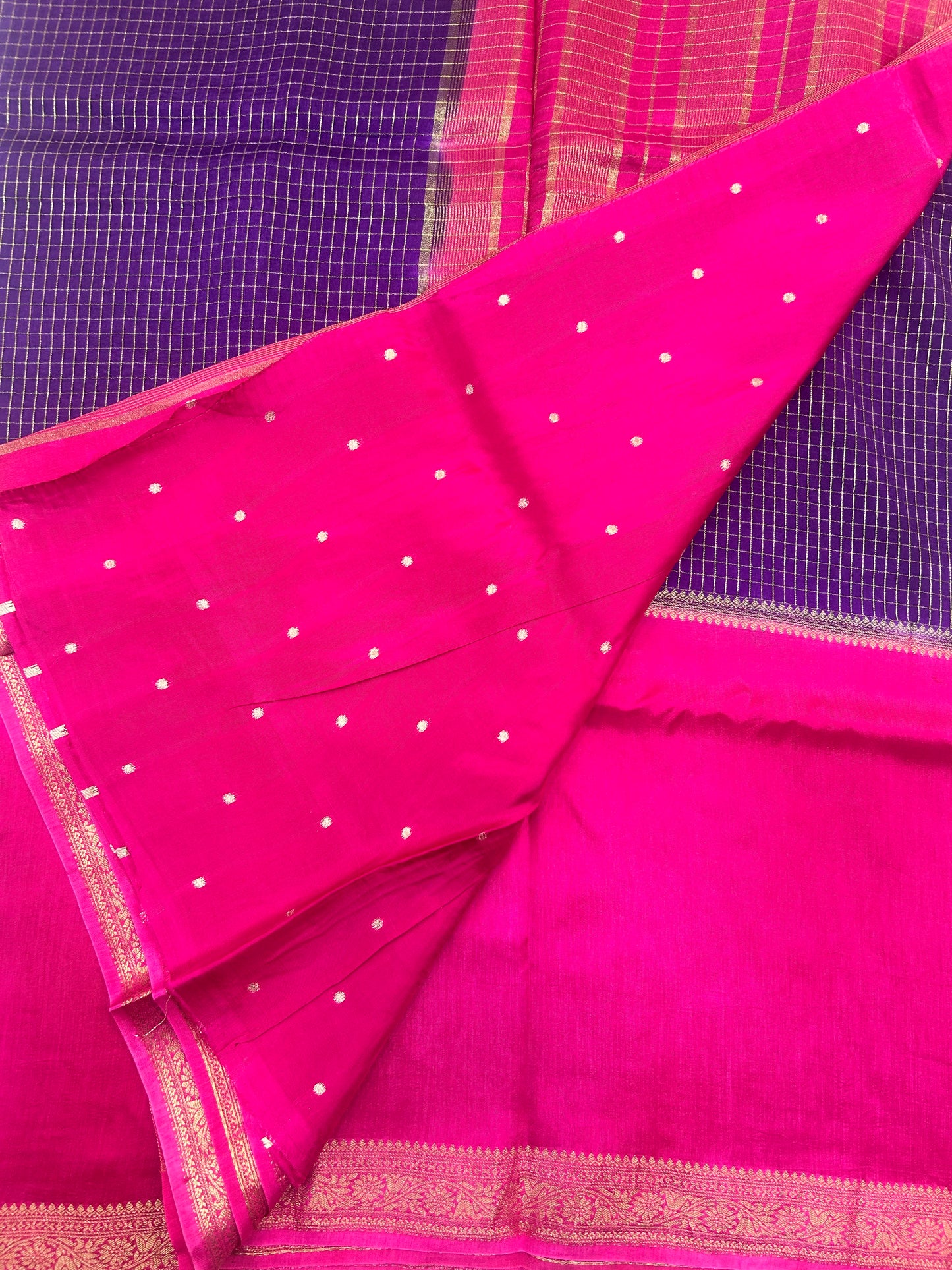 Vintage Russian Crepe saree