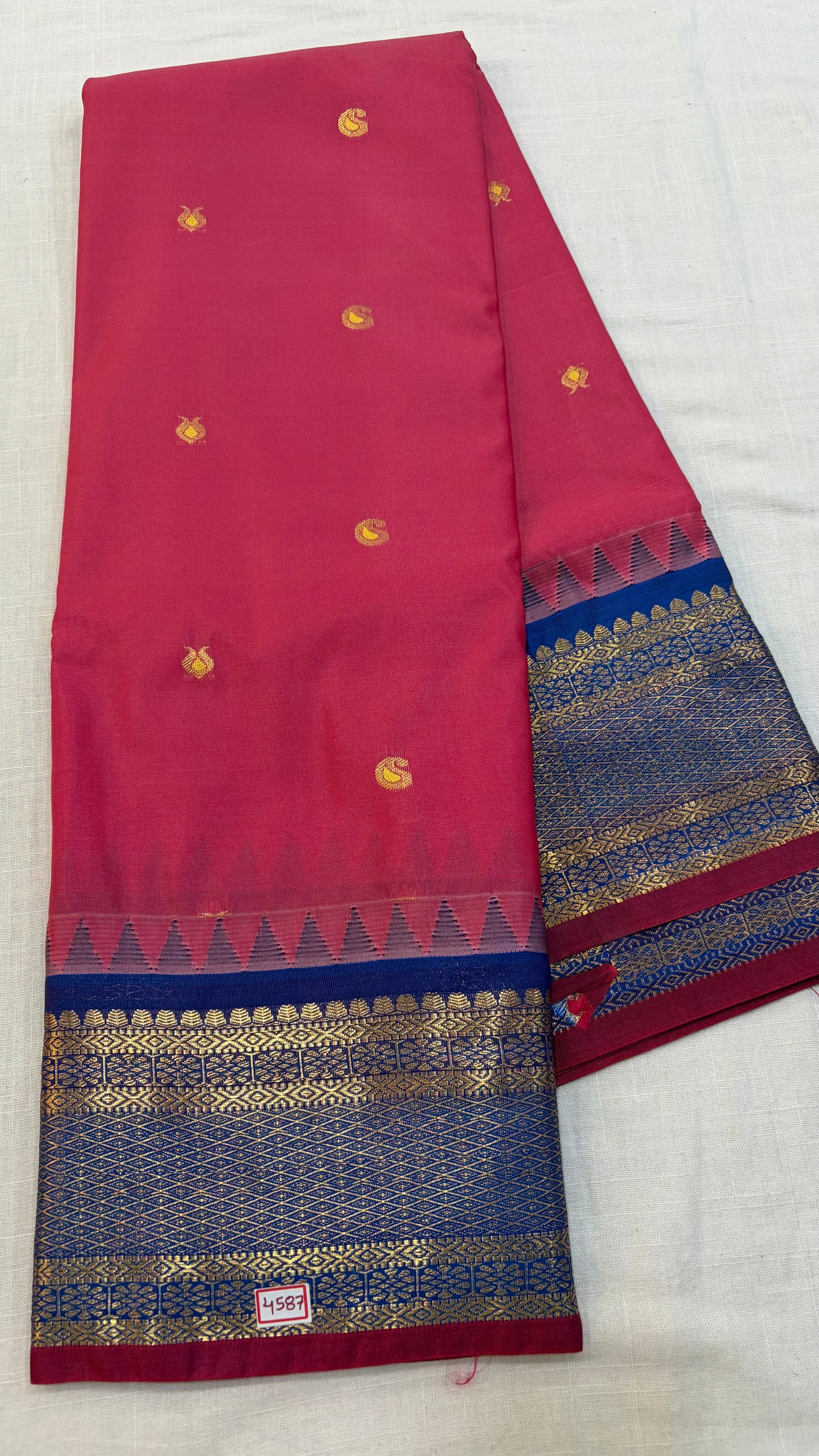Semi Gadwal Silk Small Border Saree