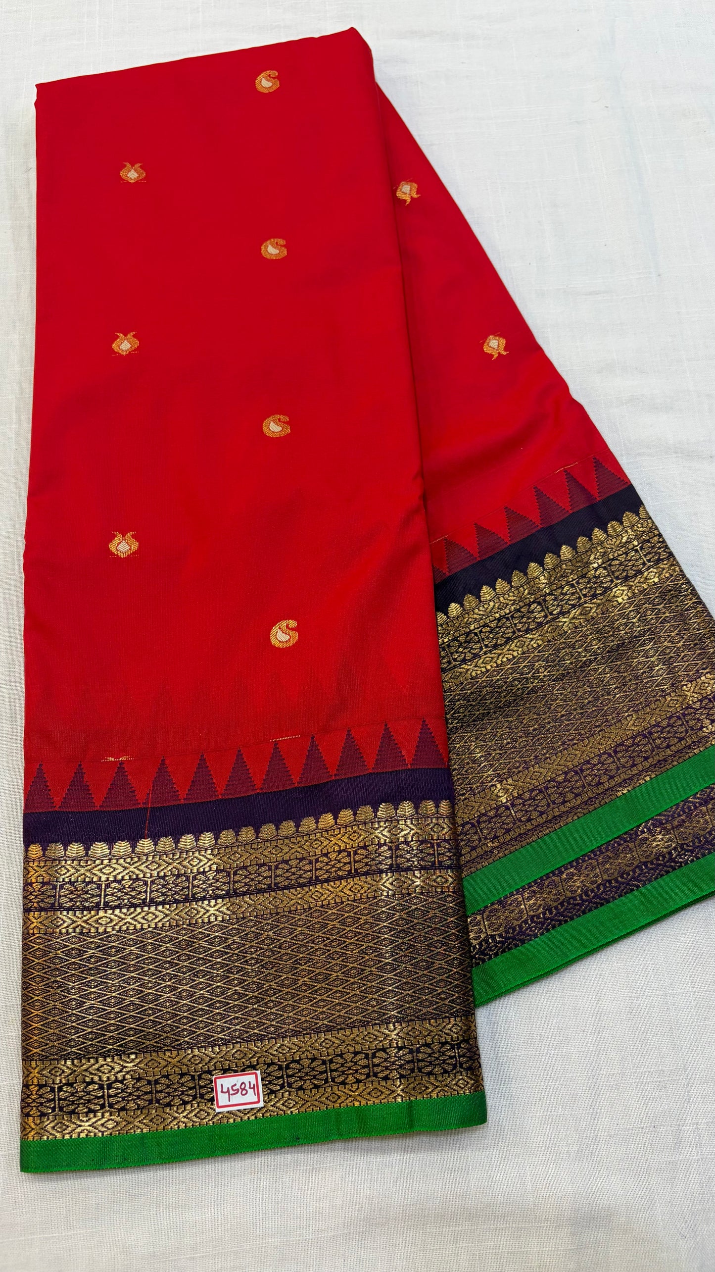 Semi Gadwal Silk Small Border Saree
