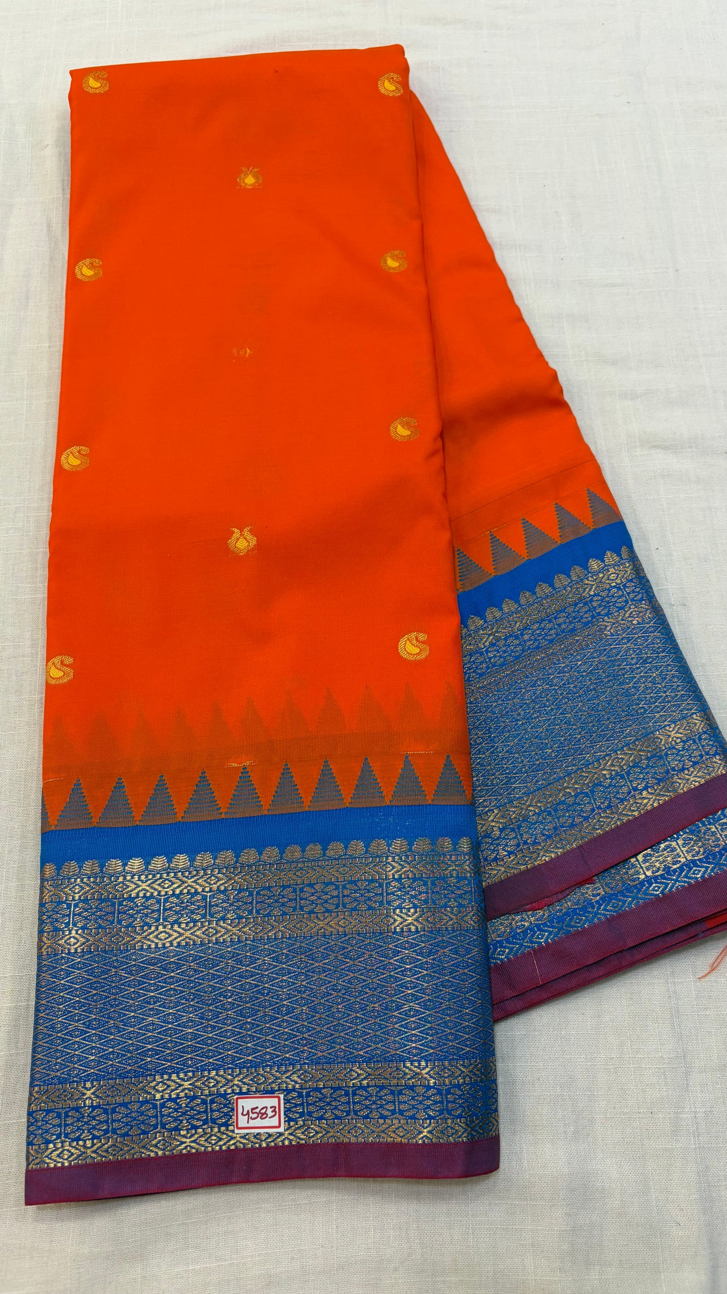 Semi Gadwal Silk Small Border Saree