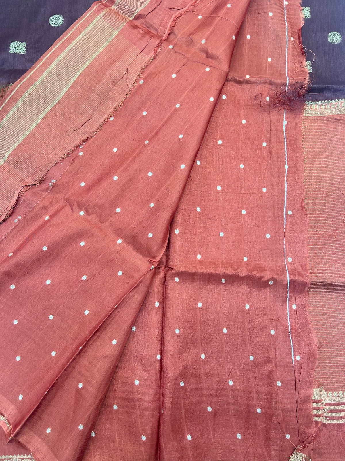 Vintage Russian Crepe saree