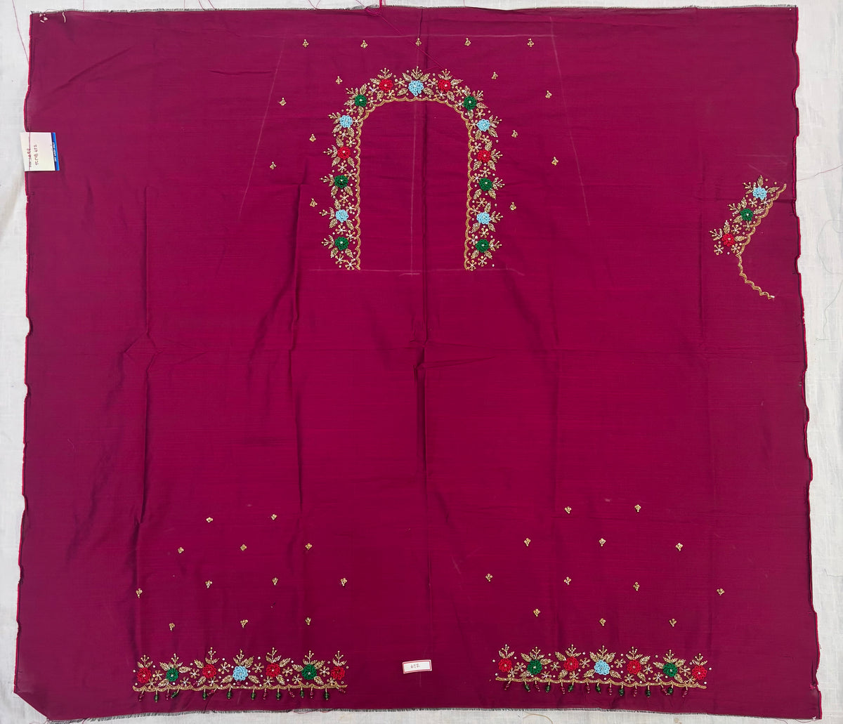 Raw Silk Maggam Work Blouse