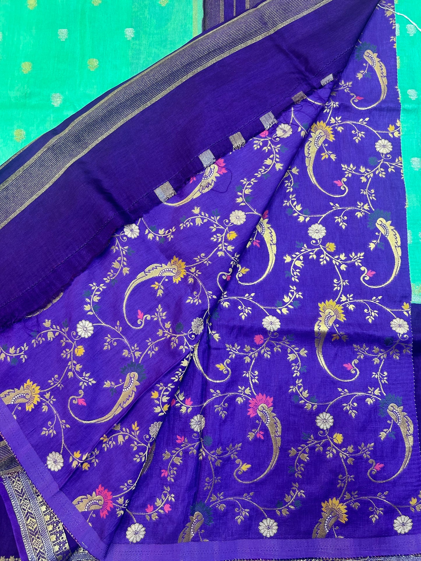 Vintage Russian Crepe saree