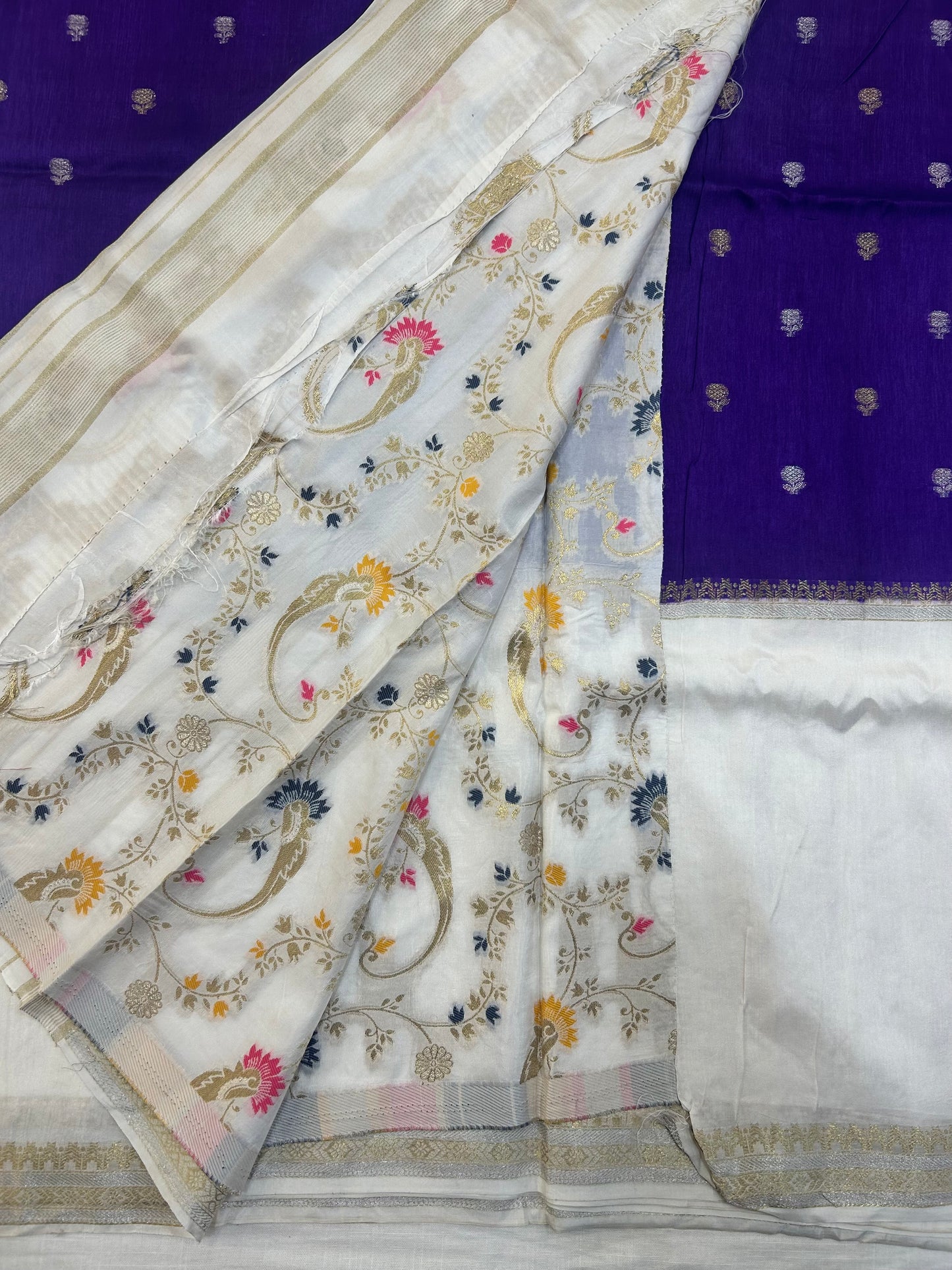 Vintage Russian Crepe saree