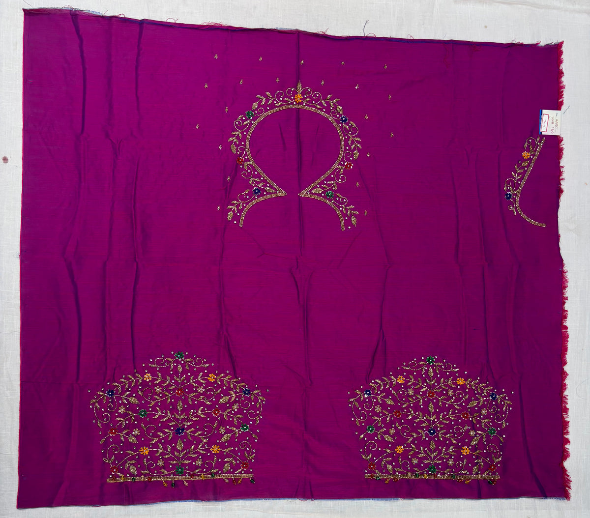 Raw Silk Maggam Work Blouse