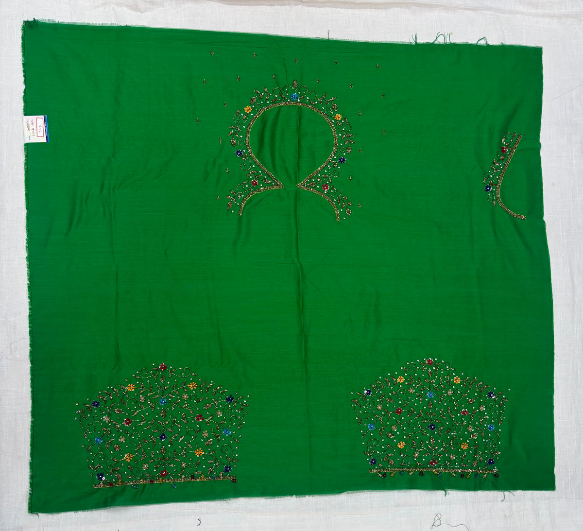 Raw Silk Maggam Work Blouse