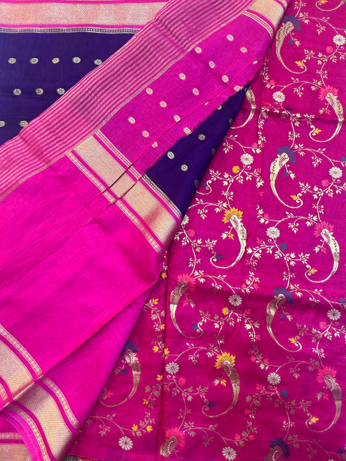 Vintage Russian Crepe saree