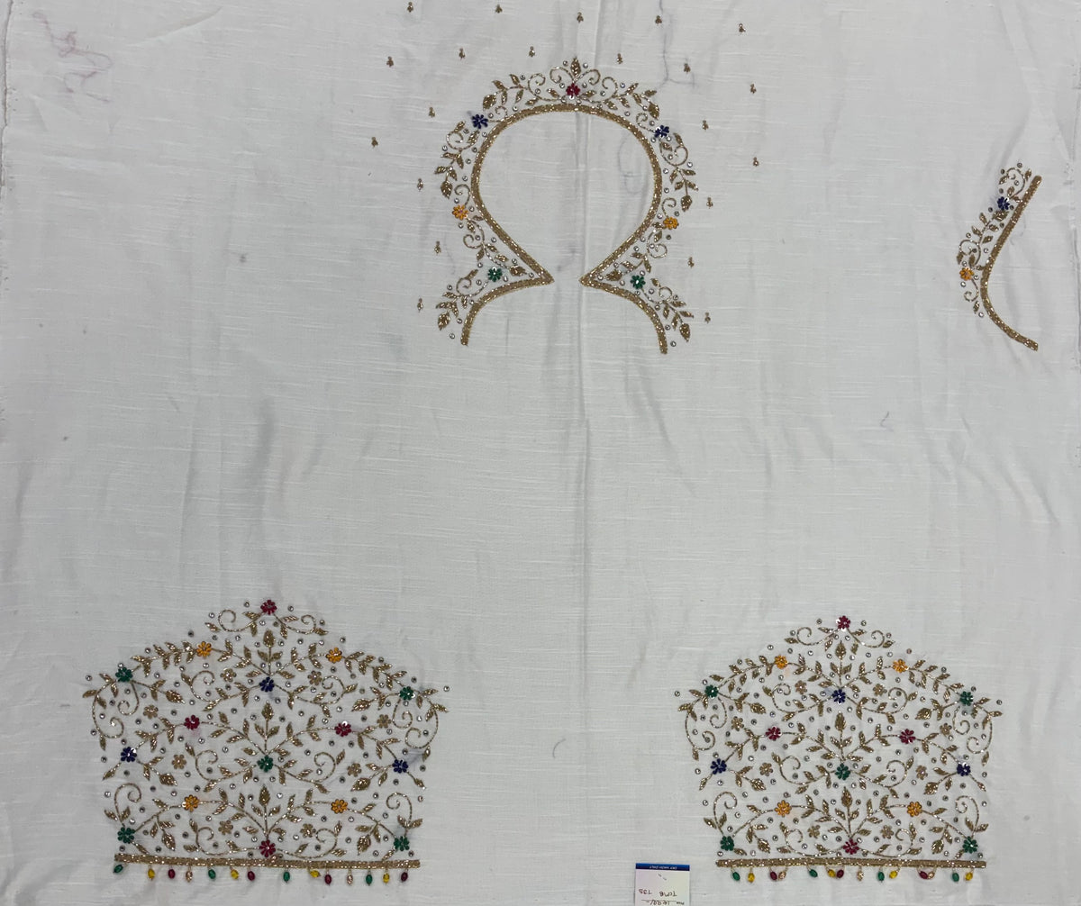 Raw Silk Maggam Work Blouse