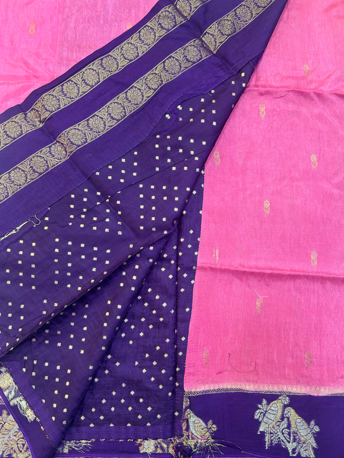 Vintage Russian Crepe saree