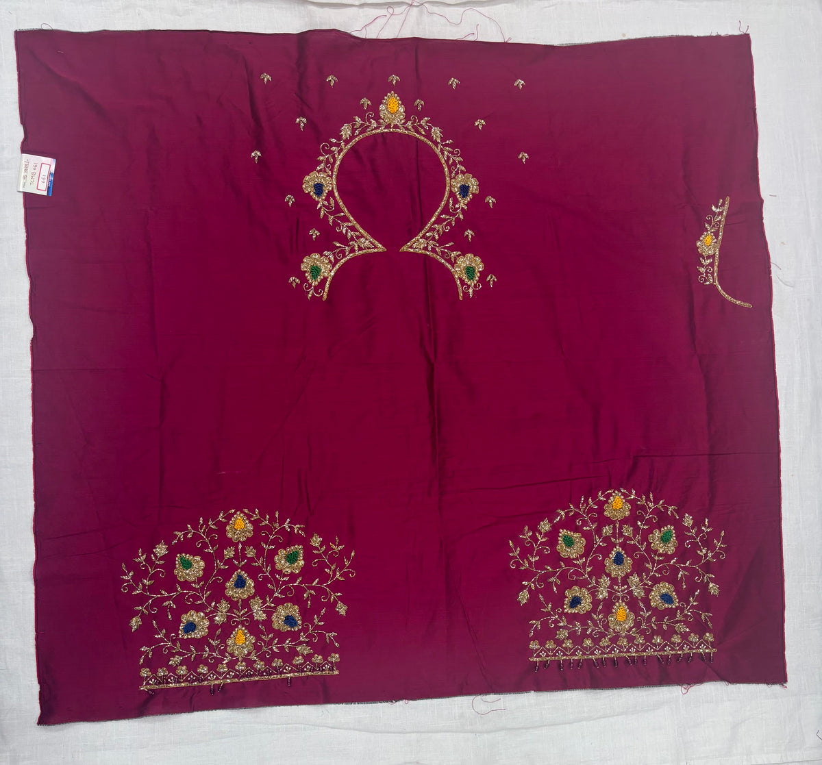 Raw Silk Maggam Work Blouse