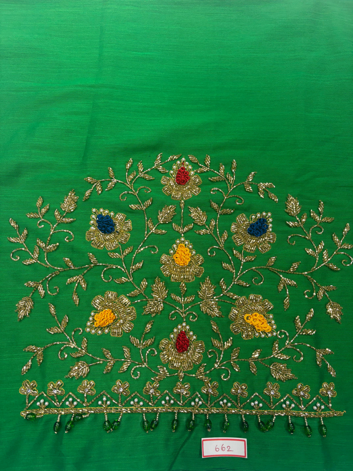 Raw Silk Maggam Work Blouse