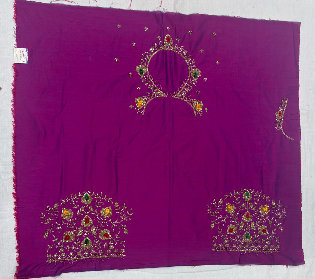 Raw Silk Maggam Work Blouse