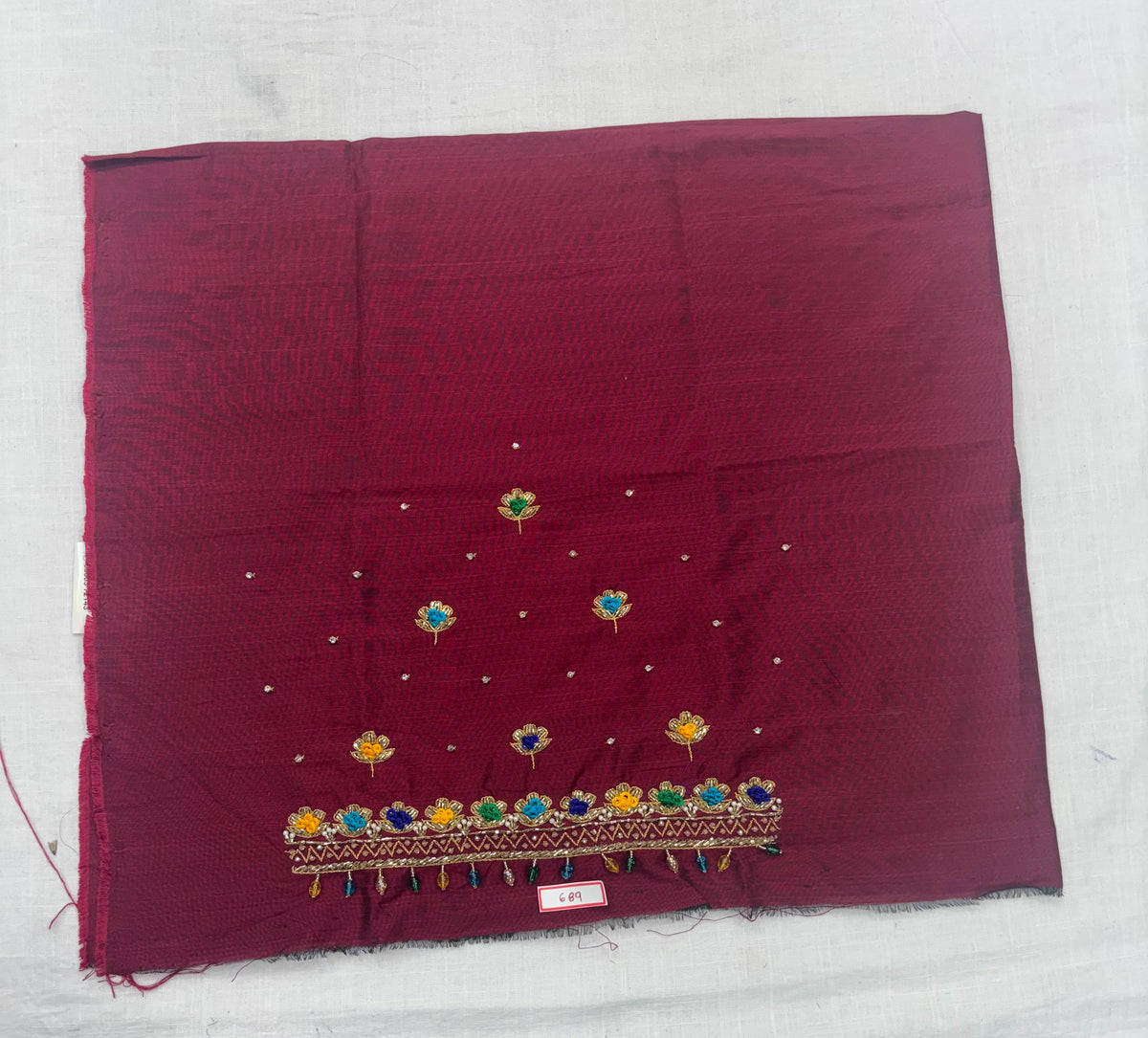 Raw Silk Maggam Work Blouse