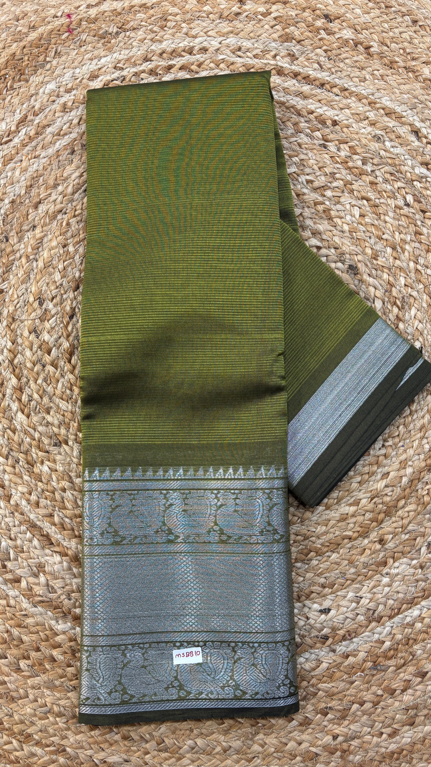 Mangalgiri Silk Saree Big border