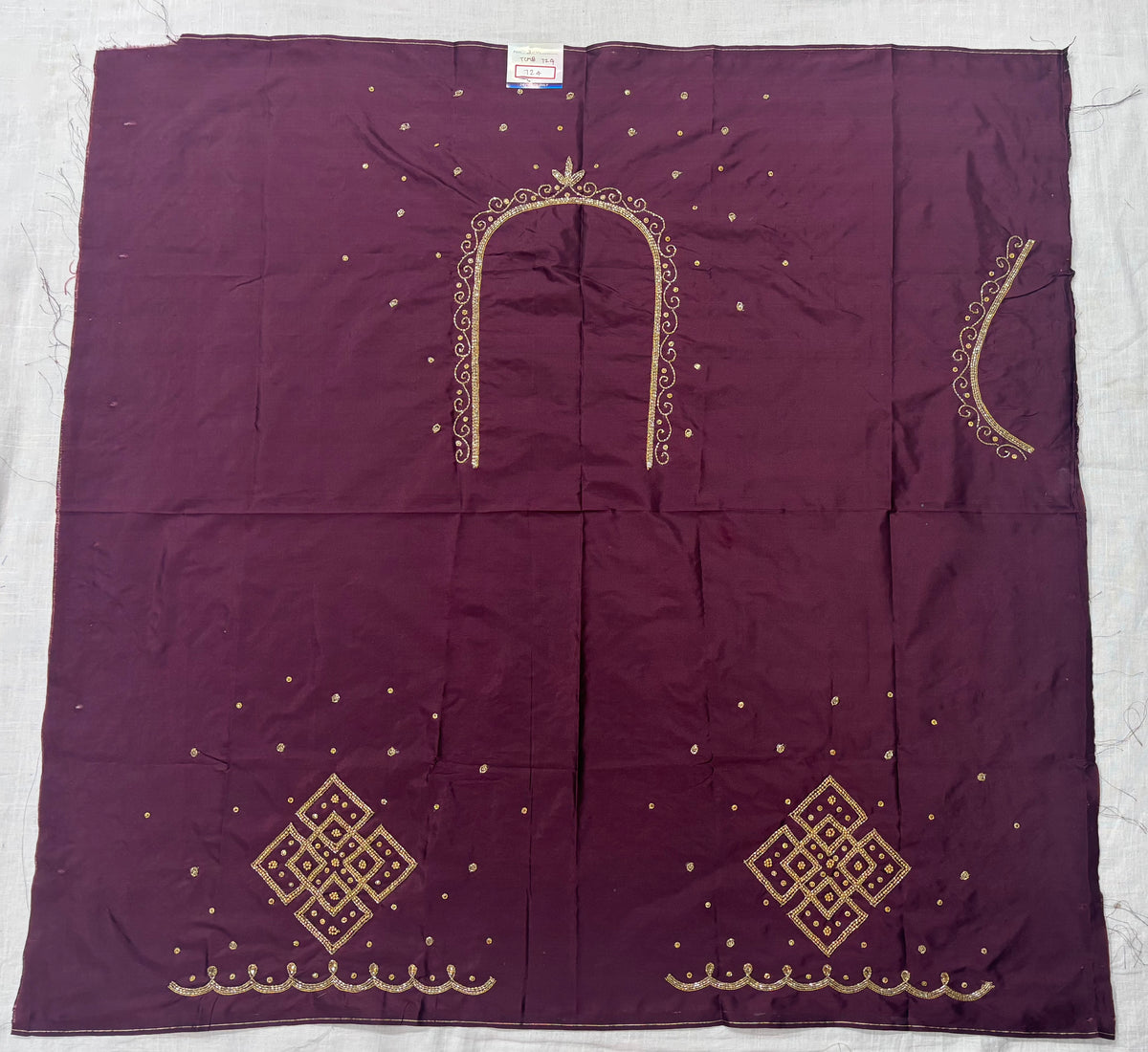 Raw Silk Maggam Work Blouse