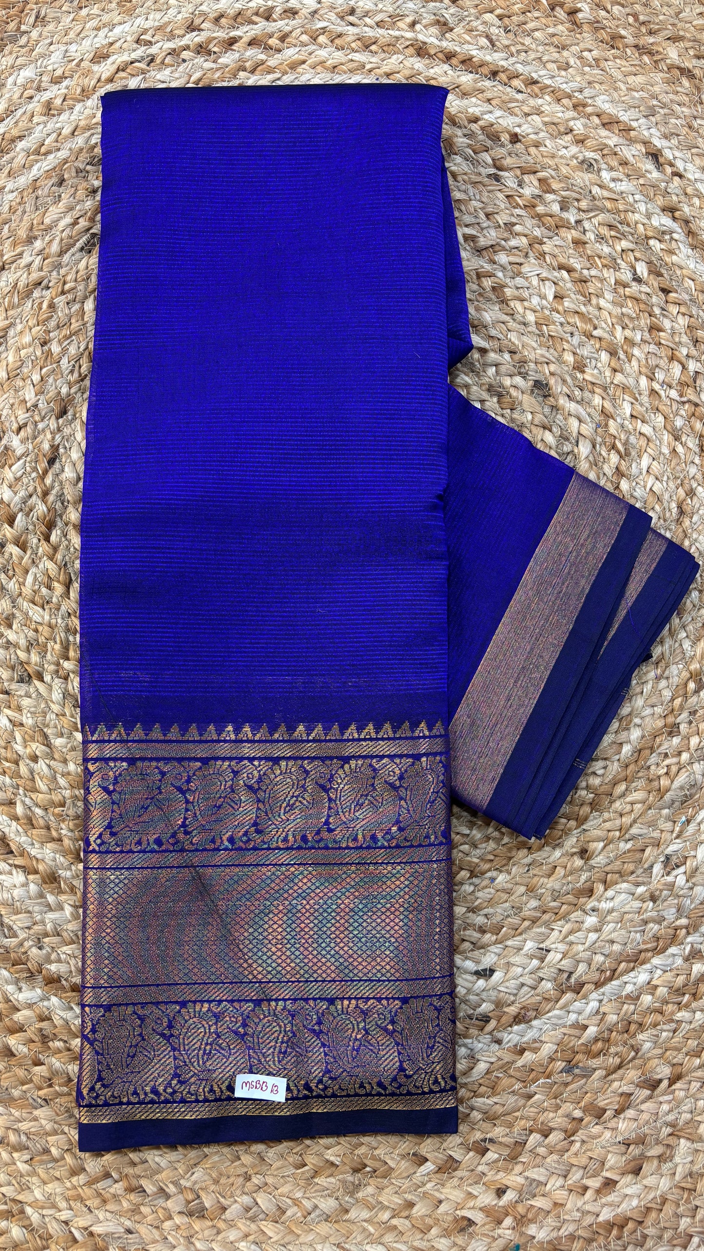 Mangalgiri Silk Saree Big border