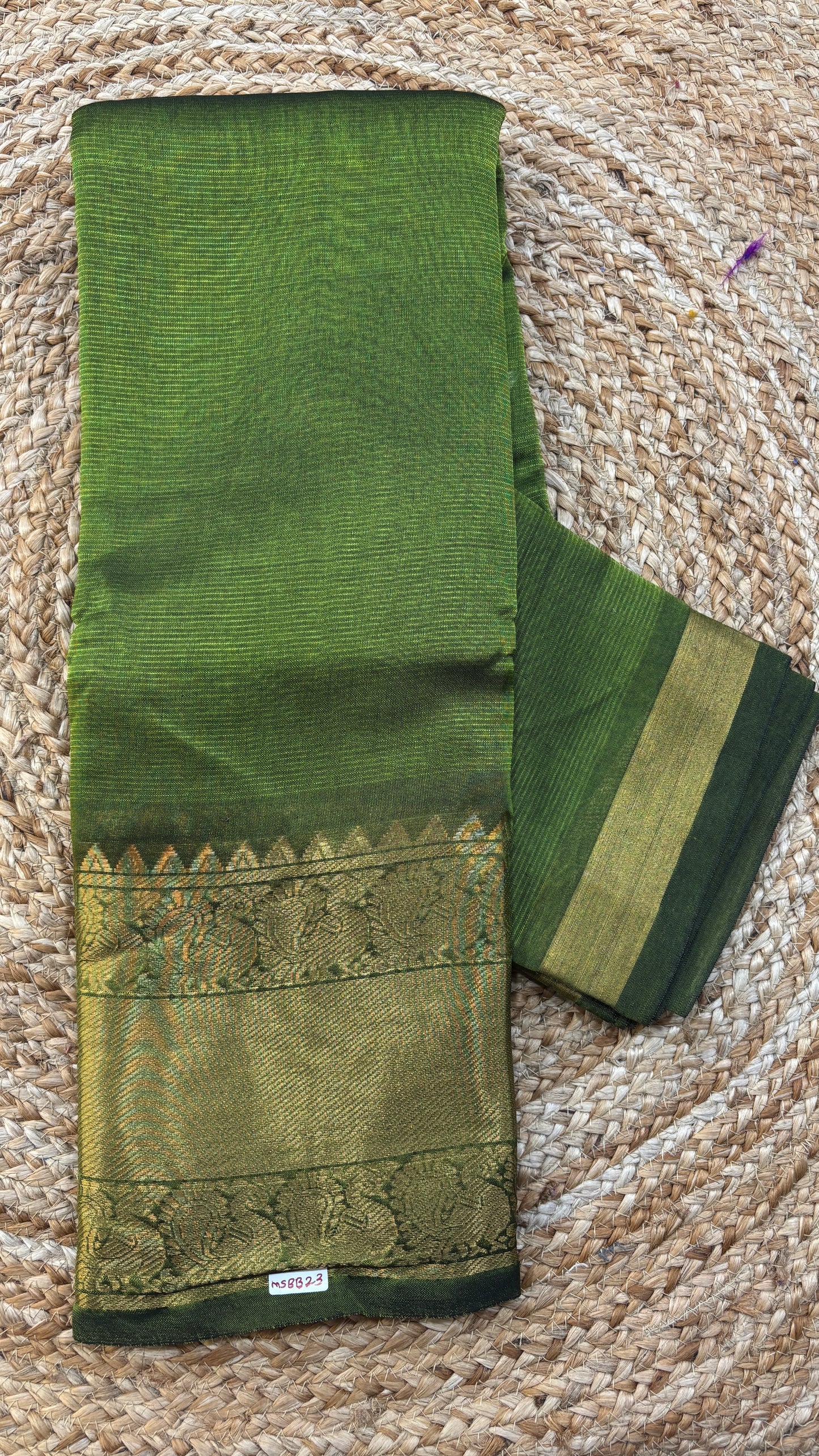 Mangalgiri Silk Saree Big border