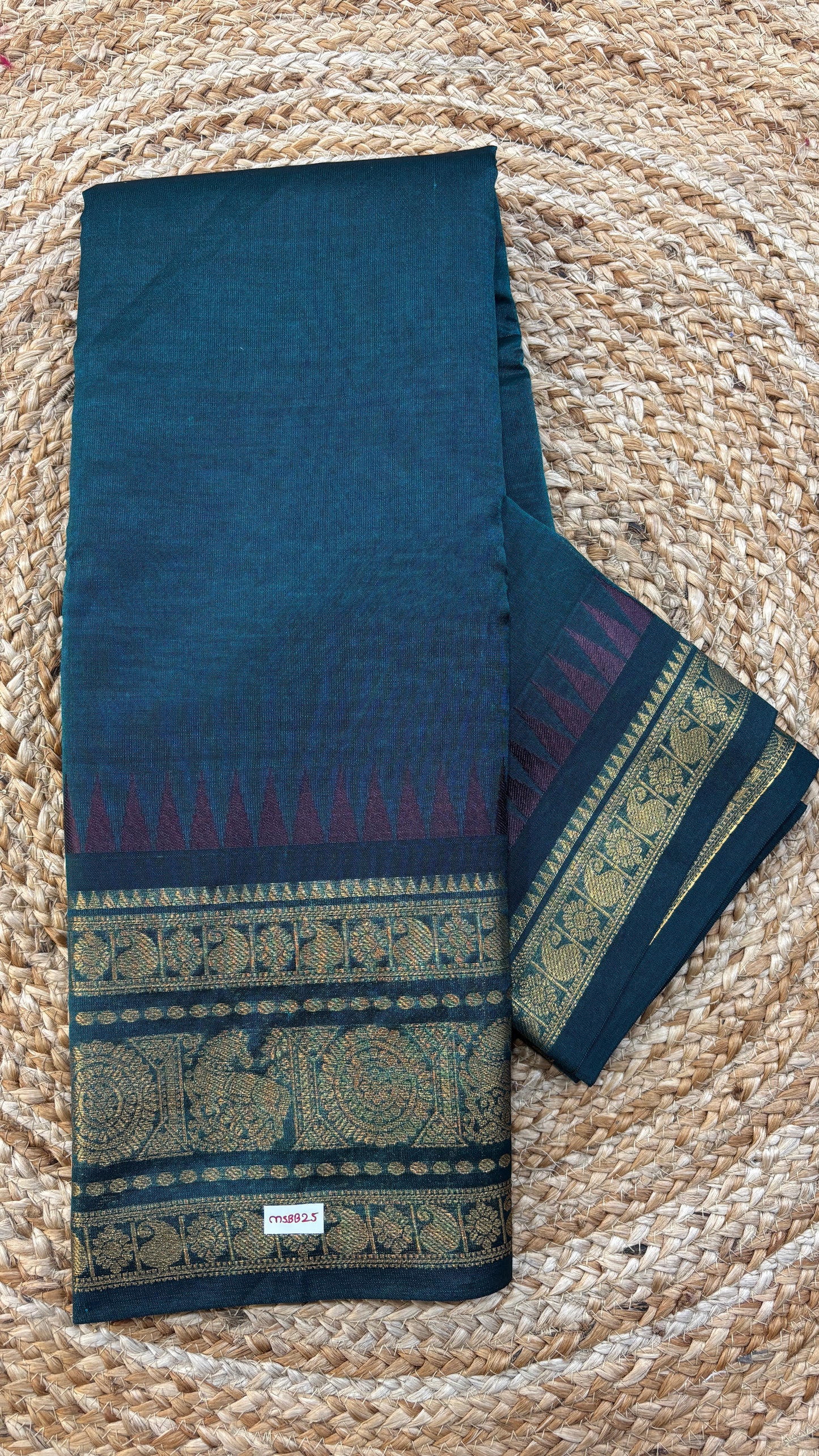 Mangalgiri Silk Saree Big border